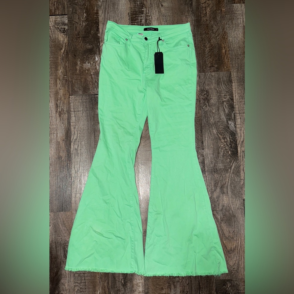 Mint Green Flare Jeans
